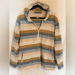O'Neill Multicolor Striped Cowl Half Zip Sweater. Size XXL. Soft and Cozy